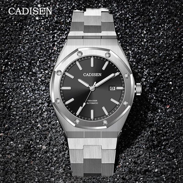 wristwatches cadisen mens watches automatic mechanical watch men fashion sports 5atm waterproof nh35 clock, Slivery;brown
wristwatches cadisen mens watches automatic mechanical watch men fashion sports 5atm waterproof nh35 clock, Slivery;brown