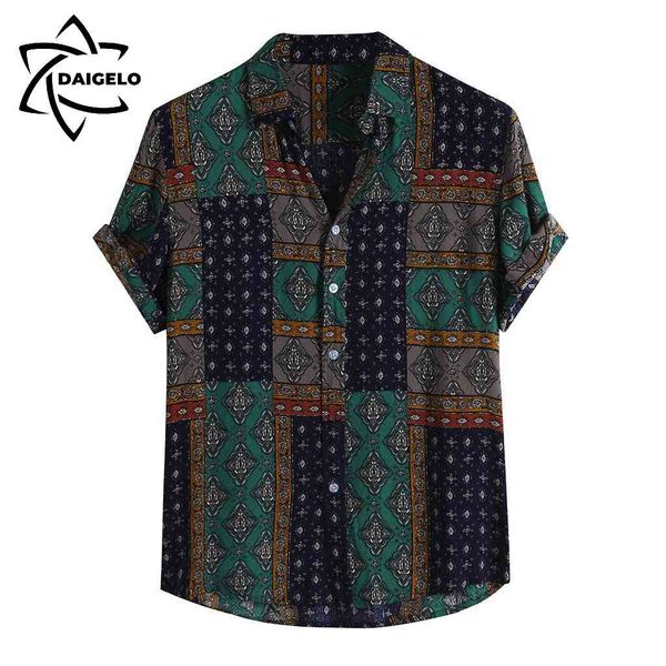 daigelo men's lapel retro button casual hawaiian short sleeve shirt mens clothing summer male shirt casual short sleeve 210410, White;black
daigelo men's lapel retro button casual hawaiian short sleeve shirt mens clothing summer male shirt casual short sleeve 210410, White;black