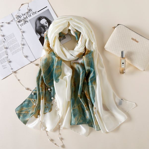 2019 luxury brand women silk scarf beach shawl echarpe luxurious wrap designer scarves plus size female beach stole bandana, Blue;gray
2019 luxury brand women silk scarf beach shawl echarpe luxurious wrap designer scarves plus size female beach stole bandana, Blue;gray