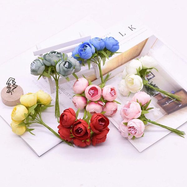 6pcs/bouquet fake roses bouquet home decor artificial decoration wedding plant props decorative flowers & wreaths
6pcs/bouquet fake roses bouquet home decor artificial decoration wedding plant props decorative flowers & wreaths
