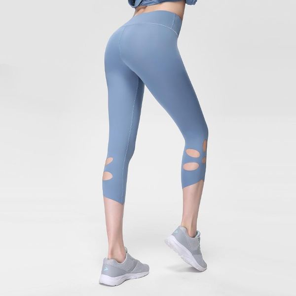 yoga outfits suit european and american style nude pants high waist 7-point hole sports fitness female, White;red
yoga outfits suit european and american style nude pants high waist 7-point hole sports fitness female, White;red