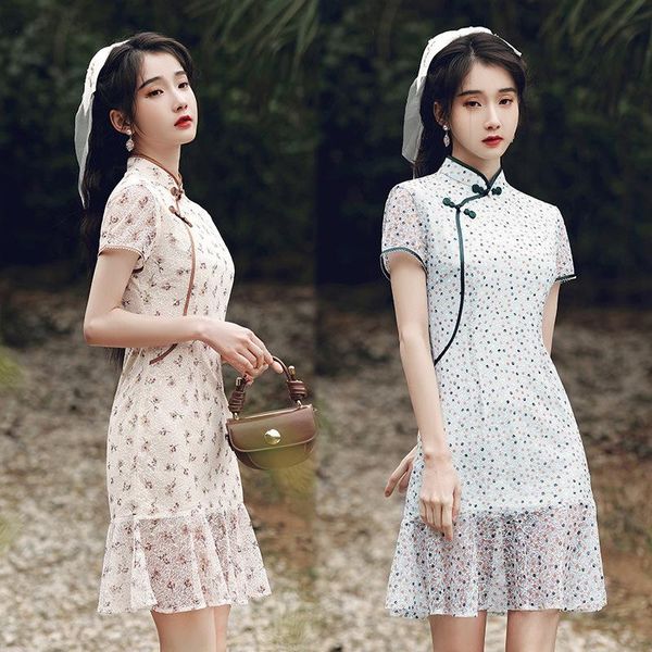 cheongsam qipao chinese traditional lace women dress improved retro floral cheongsams wedding party dresses summer 2021 girls ethnic clothin, Red
cheongsam qipao chinese traditional lace women dress improved retro floral cheongsams wedding party dresses summer 2021 girls ethnic clothin, Red