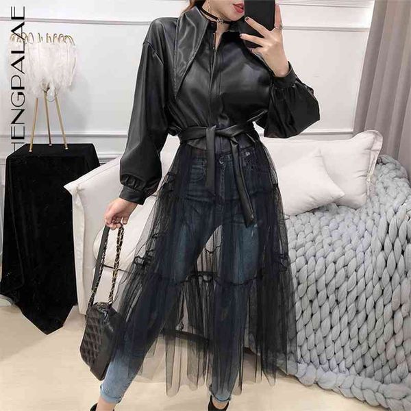 shenegpelae high street pu leather coat women's spring big lapel zipper long sleeve patchowrk mesh jacket female 5b842 210427, Tan;black
shenegpelae high street pu leather coat women's spring big lapel zipper long sleeve patchowrk mesh jacket female 5b842 210427, Tan;black