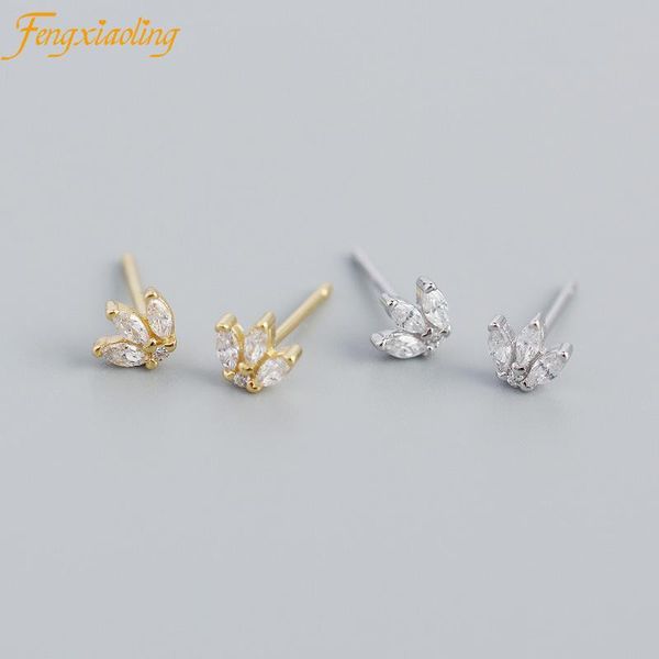 stud 100% 925 sterling silver sprout earrings for women white zircon piercing ear studs earring earings jewelry gift pendientes, Golden;silver
stud 100% 925 sterling silver sprout earrings for women white zircon piercing ear studs earring earings jewelry gift pendientes, Golden;silver