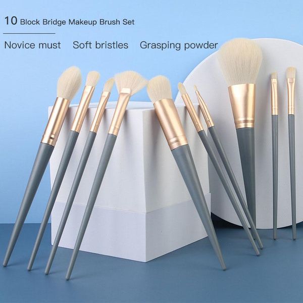 makeup brushes 10pcs blue bridge brush set cosmetic eye shadow loose powder foundation blush brus hsuper soft beauty make up tool
makeup brushes 10pcs blue bridge brush set cosmetic eye shadow loose powder foundation blush brus hsuper soft beauty make up tool
