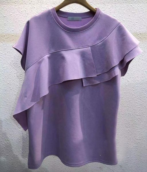 women's t-shirt korean fashion ruffles patchwork woman 2021 casual simple o-neck t shirts summer all match short sleeve ladies tee, White
women's t-shirt korean fashion ruffles patchwork woman 2021 casual simple o-neck t shirts summer all match short sleeve ladies tee, White