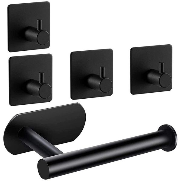 toilet paper holders holder self adhesive roll holder,4 hooks, no drilling loo tissue
toilet paper holders holder self adhesive roll holder,4 hooks, no drilling loo tissue