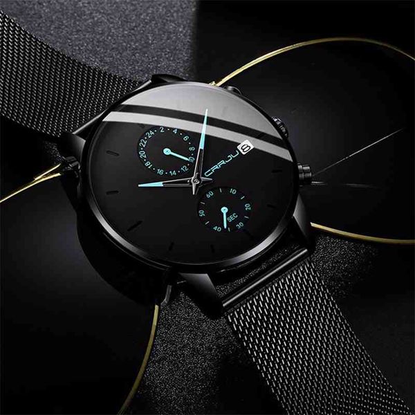 mens watches crrju mens stainless steel watches unique casual quartz watch for men sport waterproof clock relogio masculino 210517, Slivery;brown
mens watches crrju mens stainless steel watches unique casual quartz watch for men sport waterproof clock relogio masculino 210517, Slivery;brown