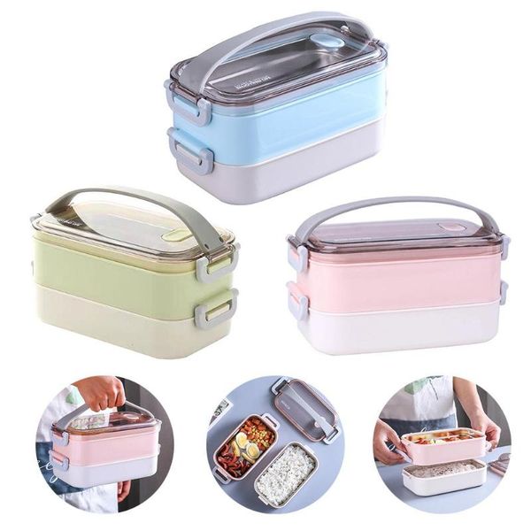 dinnerware sets sealed insulated 2-tier lunch box stainless steel bento for kids student heated containers organizer meal
dinnerware sets sealed insulated 2-tier lunch box stainless steel bento for kids student heated containers organizer meal