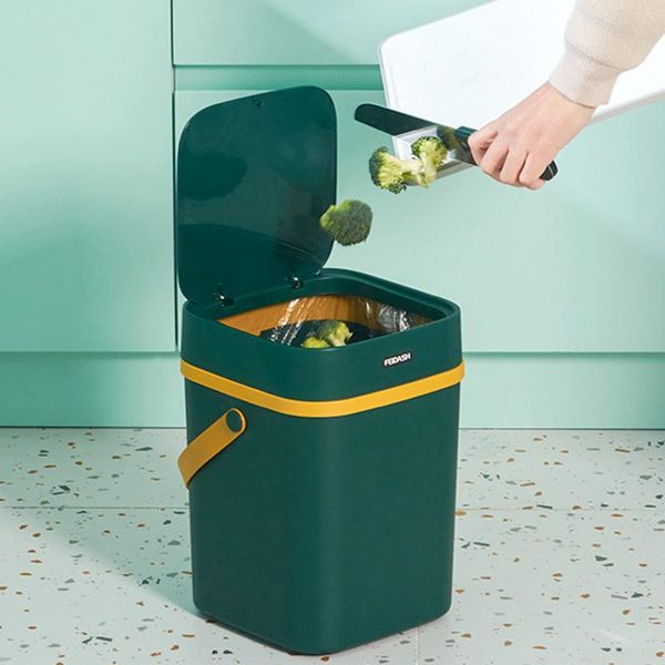 waste bins 12l with cover trash handle bin press type garbage can kitchen living room toilet household square simple paper basket
waste bins 12l with cover trash handle bin press type garbage can kitchen living room toilet household square simple paper basket
