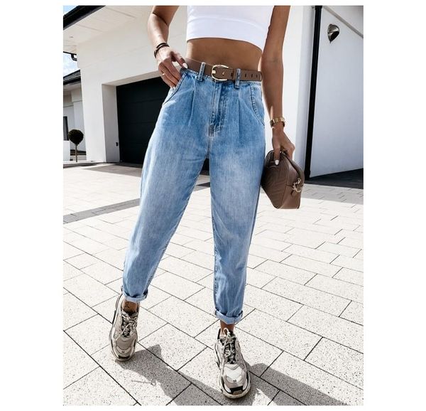jean woman mom pants boyfriend for women with high waist leisure trousers ladies jeans denim, Blue
jean woman mom pants boyfriend for women with high waist leisure trousers ladies jeans denim, Blue