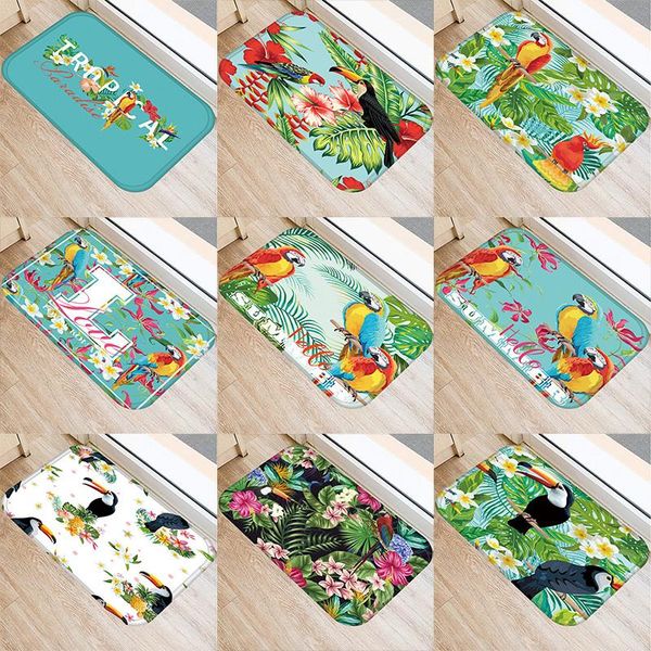 colorful parrot pattern 40*60cm kitchen entrance door mat coral velvet carpet rubber indoor floor mats non-anti-slip rug 48012 carpets
colorful parrot pattern 40*60cm kitchen entrance door mat coral velvet carpet rubber indoor floor mats non-anti-slip rug 48012 carpets