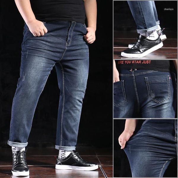 oversized jeans fat 300 pounds extra large pants big men 160kg thin spring waist trousers summer straight szie 461, Blue
oversized jeans fat 300 pounds extra large pants big men 160kg thin spring waist trousers summer straight szie 461, Blue