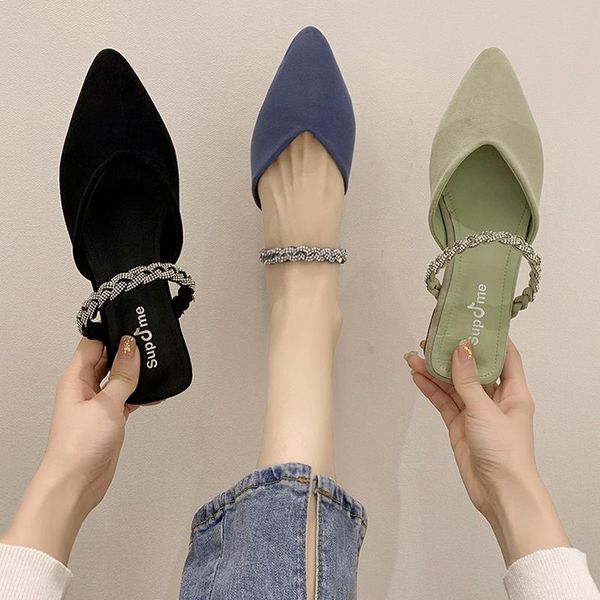low shoes woman 2021 female mule square heel pointed toe slippers casual pantofle mules block luxury pu slides hoof heels, Black
low shoes woman 2021 female mule square heel pointed toe slippers casual pantofle mules block luxury pu slides hoof heels, Black
