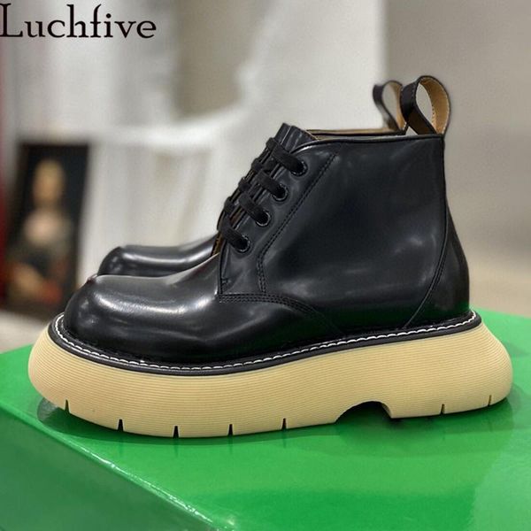 boots 2021 lace up short round toe platform shoes woman thick sole femme runway black women's
boots 2021 lace up short round toe platform shoes woman thick sole femme runway black women's