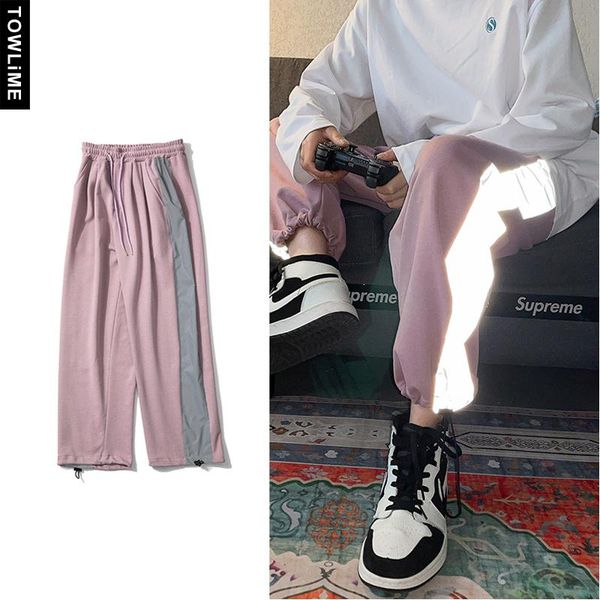 sweatpants men casual reflective stripe baggy trousers couple stylish joggers pants streetwear women sport pantaloons men's, Black
sweatpants men casual reflective stripe baggy trousers couple stylish joggers pants streetwear women sport pantaloons men's, Black