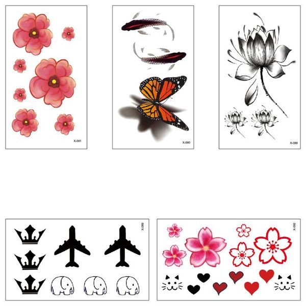 temporary tattoos tattoo water transfer butterfly flower aircraft crown koi stickers boy girl beautiful makeups body art x088-092
temporary tattoos tattoo water transfer butterfly flower aircraft crown koi stickers boy girl beautiful makeups body art x088-092