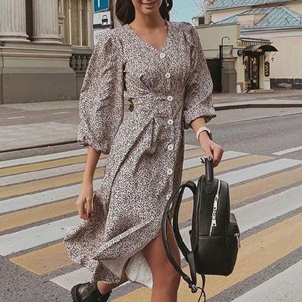 fashion v neck dot printed dresses women elegant spring autumn single breasted dress collected waisted midi ladies casual, Black;gray
fashion v neck dot printed dresses women elegant spring autumn single breasted dress collected waisted midi ladies casual, Black;gray