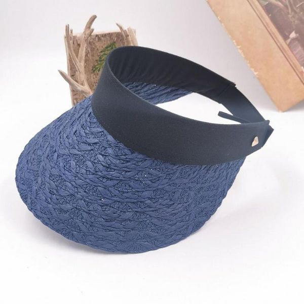 wide brim hats modern sun hat fashion empty heat-insulating braid fabric graceful all-match travel caps for sports straw, Blue;gray
wide brim hats modern sun hat fashion empty heat-insulating braid fabric graceful all-match travel caps for sports straw, Blue;gray