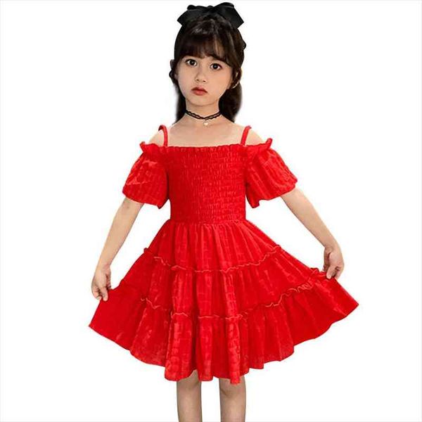 girl dress off shoulder girls summer dresses solid children party dress big childrens clothing 6 8 10 12 14 year, Red;yellow
girl dress off shoulder girls summer dresses solid children party dress big childrens clothing 6 8 10 12 14 year, Red;yellow