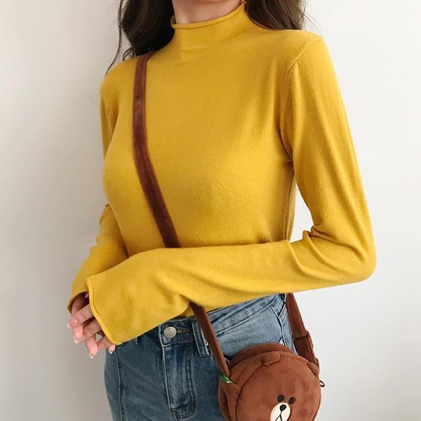 women's sweaters 2021 autumn / winter long causal sleeve half high collar slim fit versatile pullover bottoming ol commute sweater wome, White;black
women's sweaters 2021 autumn / winter long causal sleeve half high collar slim fit versatile pullover bottoming ol commute sweater wome, White;black