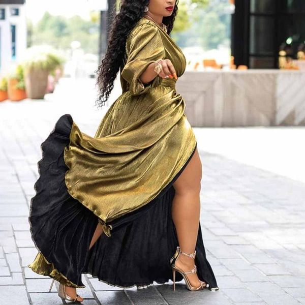 casual dresses slit dress long maxi 2021 fashion runway golden tunic high waist african ladies women autumn sleeve party prom, Black;gray
casual dresses slit dress long maxi 2021 fashion runway golden tunic high waist african ladies women autumn sleeve party prom, Black;gray