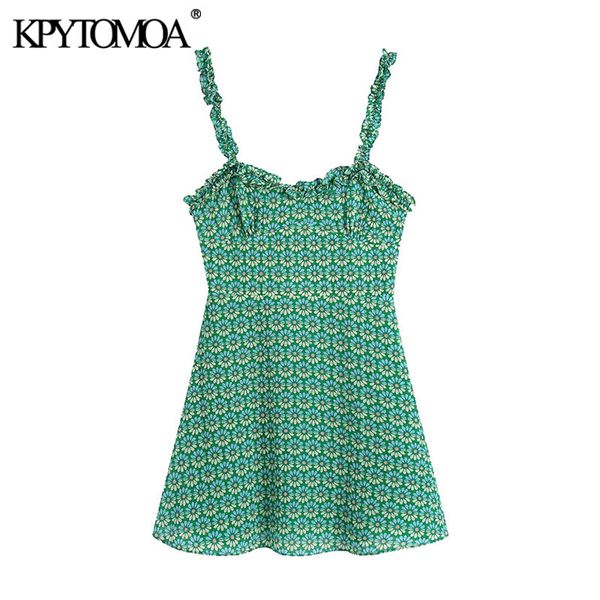 women chic fashion floral print ruffled mini dress vintage black elastic with lining straps female dresses mujer 210416, Black;gray
women chic fashion floral print ruffled mini dress vintage black elastic with lining straps female dresses mujer 210416, Black;gray