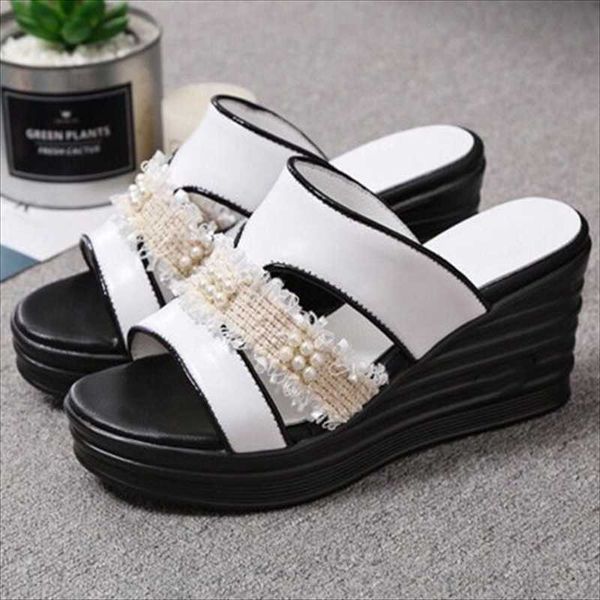 sandals wedges round toe mules shoes women pearl outdoor slippers female summer casual beach slides designer, Black
sandals wedges round toe mules shoes women pearl outdoor slippers female summer casual beach slides designer, Black