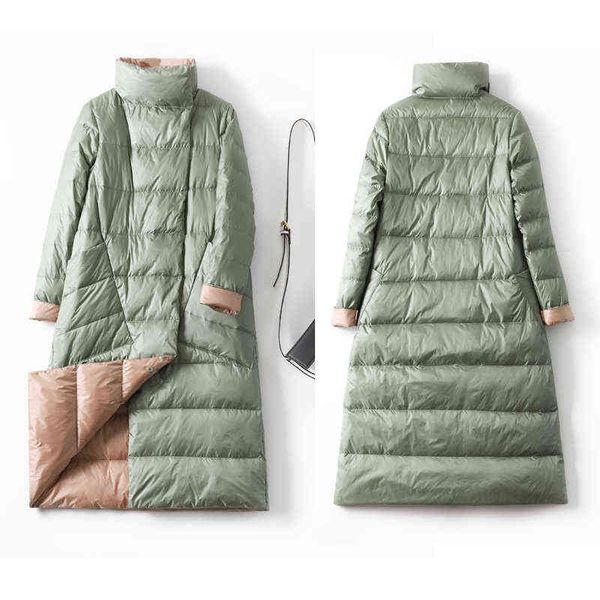 duck down jacket women winter long thick double sided plaid coat female plus size warm down parka for women slim clothes 211130, Black
duck down jacket women winter long thick double sided plaid coat female plus size warm down parka for women slim clothes 211130, Black