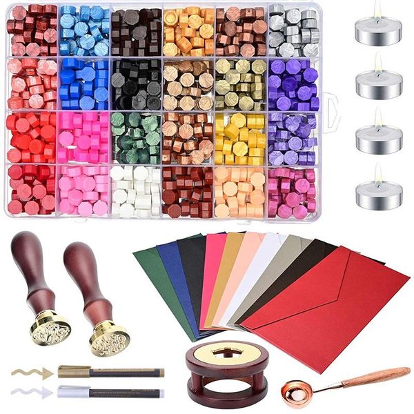 wax seal set, containing 24 color beads, sealing heater, melting spoon,handmade and decorative pencils craft tools
wax seal set, containing 24 color beads, sealing heater, melting spoon,handmade and decorative pencils craft tools