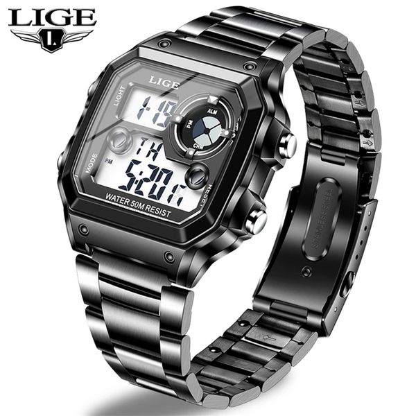 lige sports men digital watch creative diving watches male steel waterproof wristwatch alarm clocks relogio masculino 210517, Slivery;brown
lige sports men digital watch creative diving watches male steel waterproof wristwatch alarm clocks relogio masculino 210517, Slivery;brown