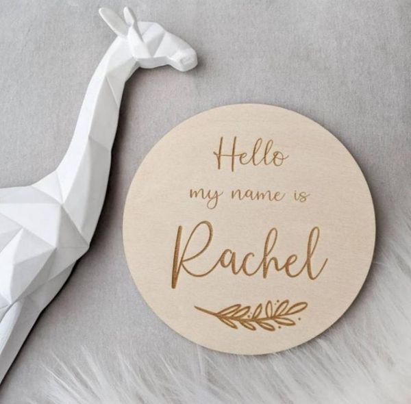 party favor personalized baby name sign wood hello my is disc announcement born po prop
party favor personalized baby name sign wood hello my is disc announcement born po prop