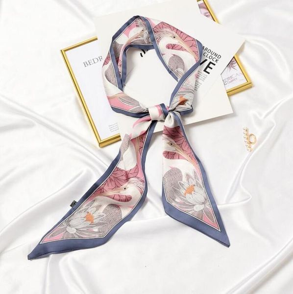 scarves 2021 skinny women silk scarf elegant birds prints neckerchief ties femme luxury long hair ribbon headscarf wraps, Blue;gray
scarves 2021 skinny women silk scarf elegant birds prints neckerchief ties femme luxury long hair ribbon headscarf wraps, Blue;gray