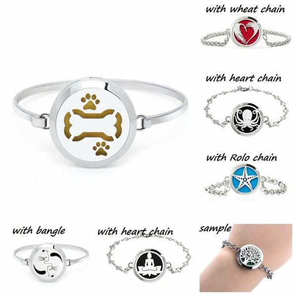 link, chain bracelet bangle 316l stainless steel locket diffuser twist screw perfume 10pads done bone, Black
link, chain bracelet bangle 316l stainless steel locket diffuser twist screw perfume 10pads done bone, Black