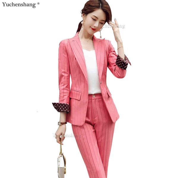 women's suits & blazers women pant suit s-4xl green gray pink stripe slim work wear long sleeve one button blazer coat and trousers ol, White;black
women's suits & blazers women pant suit s-4xl green gray pink stripe slim work wear long sleeve one button blazer coat and trousers ol, White;black