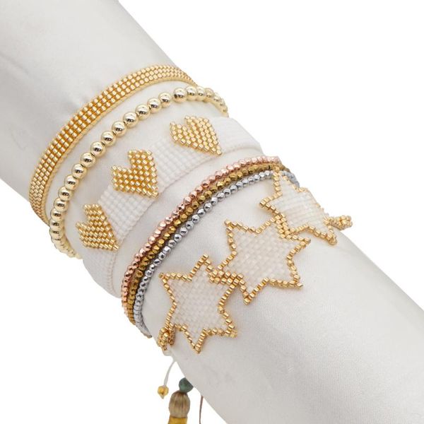 go2boho gold beads bracelet for girls jewelry miyuki beaded star heart tassel jewellery crystal est friendship bracelets charm, Golden;silver
go2boho gold beads bracelet for girls jewelry miyuki beaded star heart tassel jewellery crystal est friendship bracelets charm, Golden;silver