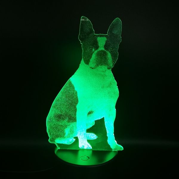 pet dog 3d acrylic light boston terrier led table atmosphere night lamp gift 7 /16 color nightlight
pet dog 3d acrylic light boston terrier led table atmosphere night lamp gift 7 /16 color nightlight