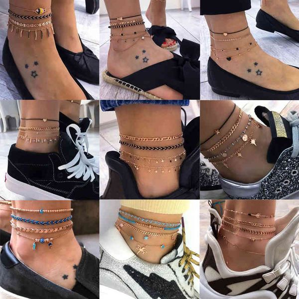 tocona boho shell layered gold color foot chain barefoot sandals heart fish alloy colorful rope anklets for women summer jewelry, Red;blue
tocona boho shell layered gold color foot chain barefoot sandals heart fish alloy colorful rope anklets for women summer jewelry, Red;blue