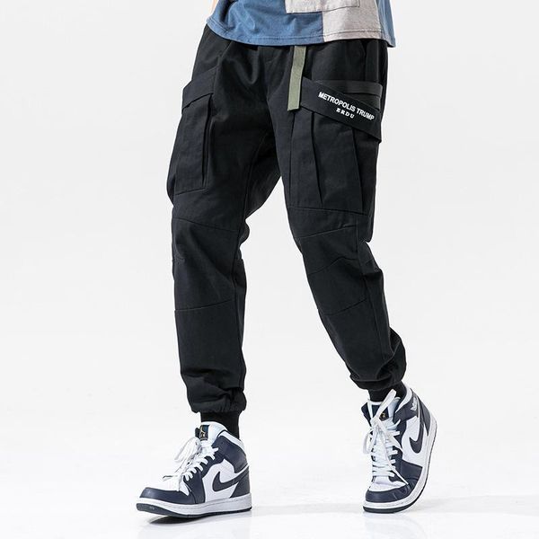 men's pants 2021 casual cotton men cargo loose multi-pockets joggers sweatpants fashion male streetwear hip hop harem, Black
men's pants 2021 casual cotton men cargo loose multi-pockets joggers sweatpants fashion male streetwear hip hop harem, Black