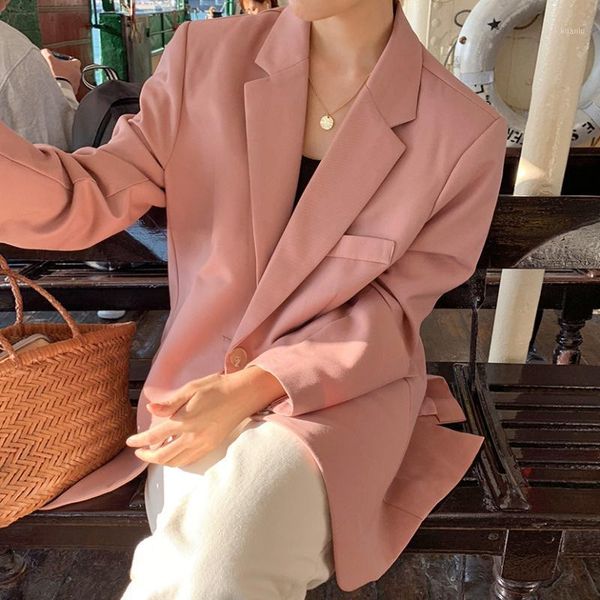 women's suits & blazers pink sweet loose office ladies casual formal work suit fashion clothes spring summer autumn cardigan jacket 202, White;black
women's suits & blazers pink sweet loose office ladies casual formal work suit fashion clothes spring summer autumn cardigan jacket 202, White;black
