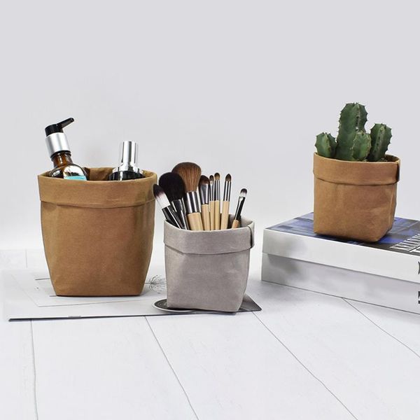 storage bags kraft paper bag washed ins home succulent planting flower plant 
storage bags kraft paper bag washed ins home succulent planting flower plant