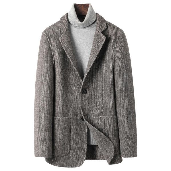 men's wool & blends winter men blend coats brand business casual solid color coat luxurious overcoat male, Black
men's wool & blends winter men blend coats brand business casual solid color coat luxurious overcoat male, Black