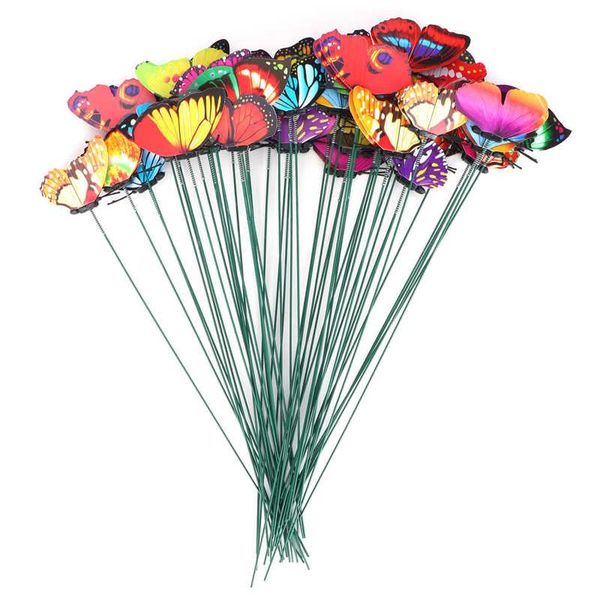 decorative flowers & wreaths 50pcs simulation butterflies stakes outdoor garden ornaments patio yard decoration
decorative flowers & wreaths 50pcs simulation butterflies stakes outdoor garden ornaments patio yard decoration