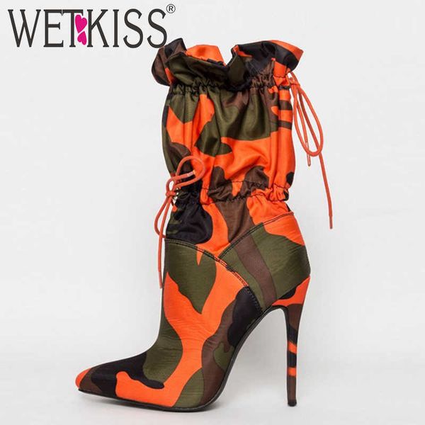 wetkiss camouflage boots women mid-calf boot winter shoes female stiletto heels shoes ladies pointed toe elastic party shoes 210630, Black
wetkiss camouflage boots women mid-calf boot winter shoes female stiletto heels shoes ladies pointed toe elastic party shoes 210630, Black