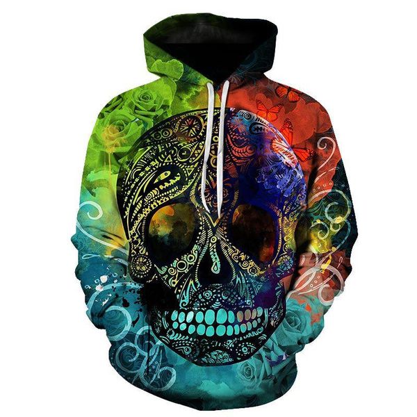 men's hoodies & sweatshirts moruancle 3d printed hip hop hi street skull painted pullover with hood streetwear hoody big size 6xl, Black
men's hoodies & sweatshirts moruancle 3d printed hip hop hi street skull painted pullover with hood streetwear hoody big size 6xl, Black