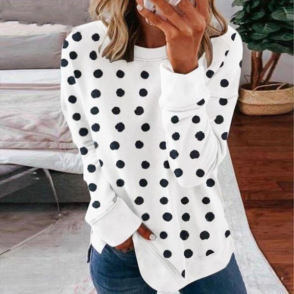 women's t-shirt harajuku long sleeve shirt women o-neck print polka dot plus size 3xl womens clothing y0783a, White
women's t-shirt harajuku long sleeve shirt women o-neck print polka dot plus size 3xl womens clothing y0783a, White