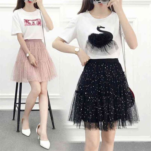 summer korean elastic high waist slim fairy mesh short skirt sweet all-match casual women tutu 210527, Black
summer korean elastic high waist slim fairy mesh short skirt sweet all-match casual women tutu 210527, Black