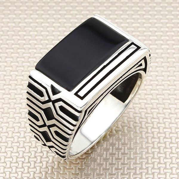casual modern rectangle oval black onyx stone men silver ring made in turkey solid 925 sterling cluster rings, Golden;silver
casual modern rectangle oval black onyx stone men silver ring made in turkey solid 925 sterling cluster rings, Golden;silver