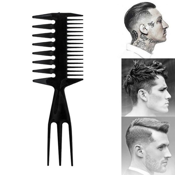 professional anti-static fish bone shape hair brush double side tooth combs barber man hairstyling tool dyeing brushes, Silver
professional anti-static fish bone shape hair brush double side tooth combs barber man hairstyling tool dyeing brushes, Silver