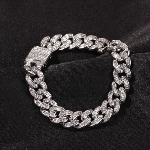 hip hop micro paved cubic zircon t square cuban link bracelets gold silver plated mens bling bracelet, Black
hip hop micro paved cubic zircon t square cuban link bracelets gold silver plated mens bling bracelet, Black